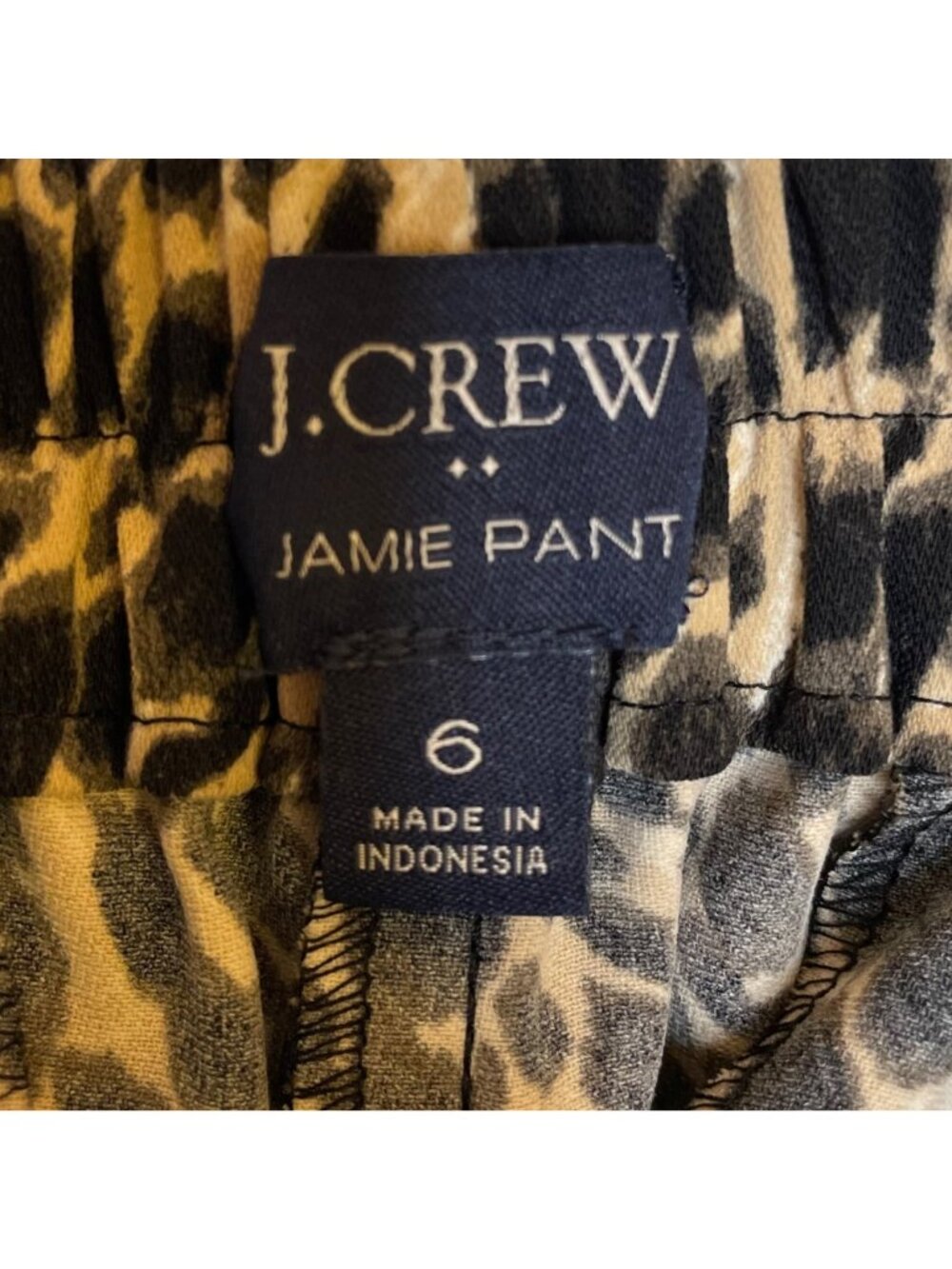 J. Crew Factory Leopard Wide Leg Crop Jamie Pant, 6 - Picture 8 of 10